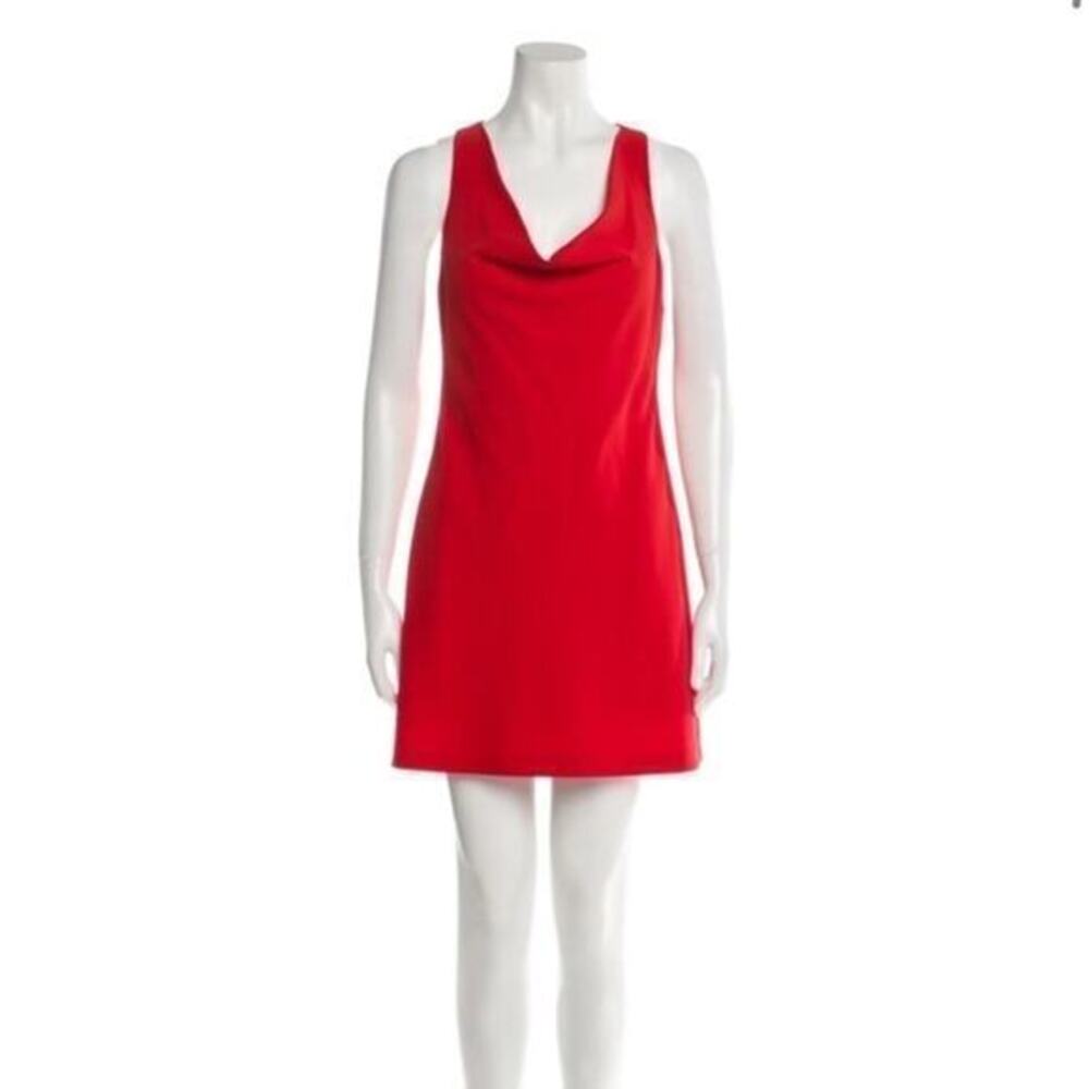 Elegant Red Alice + Olivia mini crumb catcher Dress